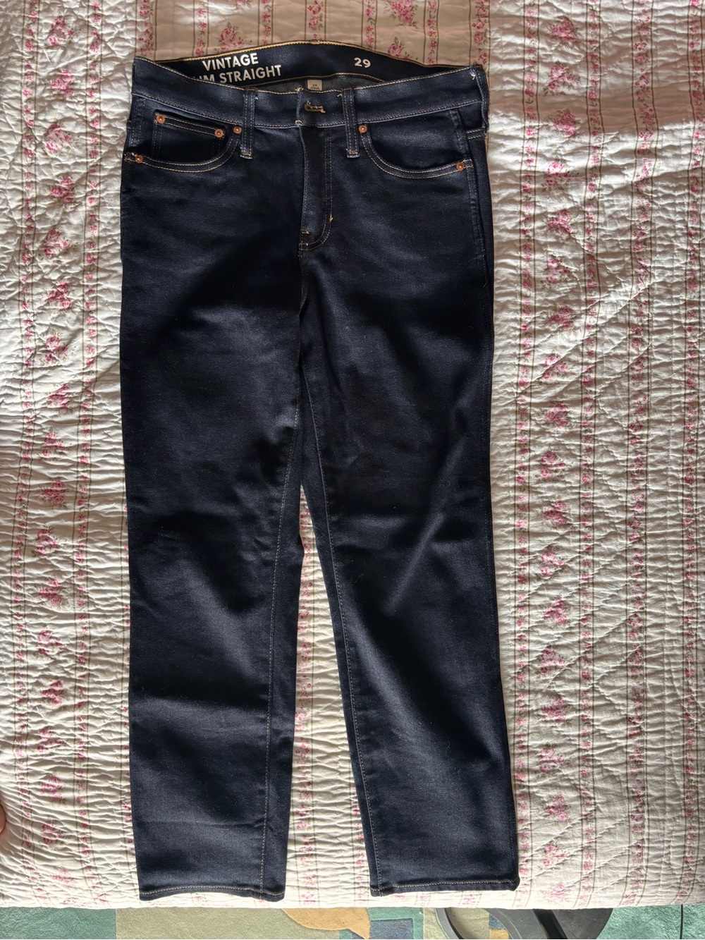 Vintage Straight Men’s Jeans - Dark Indigo